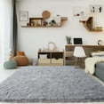 thumbnail image 4 of SARAG light gray Area Rug for Bedroom 8'x10' Fluffy Shag Rug for Living Room,Furry Carpet for Kids Room,Shaggy Throw Rug for Nursery Room, 4 of 10
