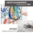 thumbnail image 6 of LALILO Kitchen Curtain Valance Watercolor Earth Save Rod Pocket Window Curtain 52"x 18" Set of 2, 6 of 6