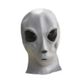 thumbnail image 2 of Disfraz de extraterrestre para adultos, ideal para fiestas de cumpleaños, juegos de rol y carnaval. Gris, 2 of 9