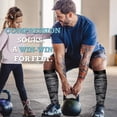 thumbnail image 4 of 8 Pairs Copper Compression Socks for Women & Men Circulation 15-20 mmhg - Better Blood Flow, Swelling, Best Support for Medical, Running, Nursing, 4 of 7