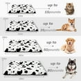 thumbnail image 6 of Exclusivo Mezcla Soft Dog Bed Crate Mat for Medium Dogs (32x22x4 in), Flannel Fleece Cow Print Dog Pet Cat Kennel Pad with Anti-Slip Bottom, Machine Washable, 6 of 6