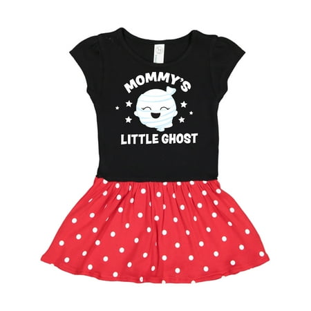 

Inktastic Cute Mommy s Little Ghost with Stars Gift Toddler Girl Dress