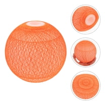 WEAVILUX Globe Lampshade Orange Plastic 1Pack 4.7x4.7x4.7in