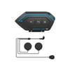 Anself Motorcycle Helmet Bluetooth 5.0 Headset IP67 Waterproof Auto Answering Connecting 2 Phones Noise Reduction 40mm Driver Unit Soft Mic