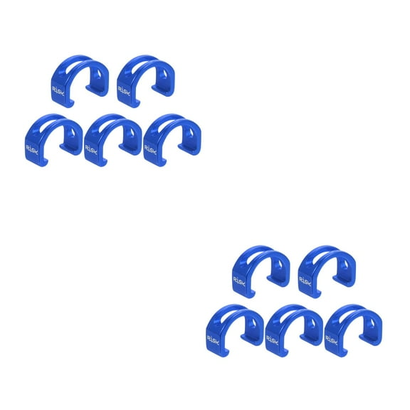 WORGEOUS 2-Pack Heavy Duty Bicycle Clamps Buckle Cable Fixings Retainers for Bike