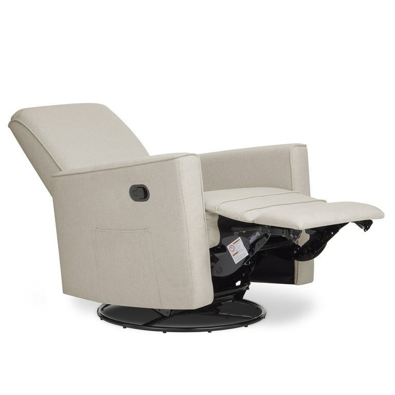Evolur Raleigh Nursery Glider Recliner and Rocking Chair in Light