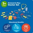 thumbnail image 6 of Learning Resources Pretend & Play Doctor Set - Medical Costume Kit , Ages 3+, 6 of 7