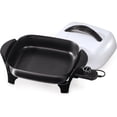 thumbnail image 1 of Presto 11" Electric Skillet with High-Dome Cover, Ceramic Nonstick, Black/White, 1 of 14