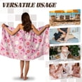 thumbnail image 5 of Yuyamidu Pink Ribbon Towel Body Wrap for Women Daisy Bath Wrap with Pocket, Breast Cancer Awareness Bath Towels Fluffy Bathing Towel Home Hotel Travel Bath Robe Size M, 5 of 7
