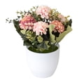 thumbnail image 2 of Sunjoy Tech Potted Artificial Flowers Fake Hydrangea Flowers in Pots Faux Flowers in Pot for Home Office Decoration Desktop Decor, 2 of 3