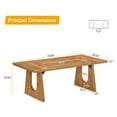 thumbnail image 2 of Fnova 70.9" Rectangular Dining Table for 6-8 People, Large Farmhouse Wood Kitchen Table with Heavy Duty Legs, Easy to Assemble, 2 of 9