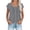 Gray-Shirts, variant on Womens Cotton Linen Breathable Tanks Trendy Solid Button Sleeveless Cami Shirts Summer Dressy Casual Round Neck Beach Blouse with Front Pleated