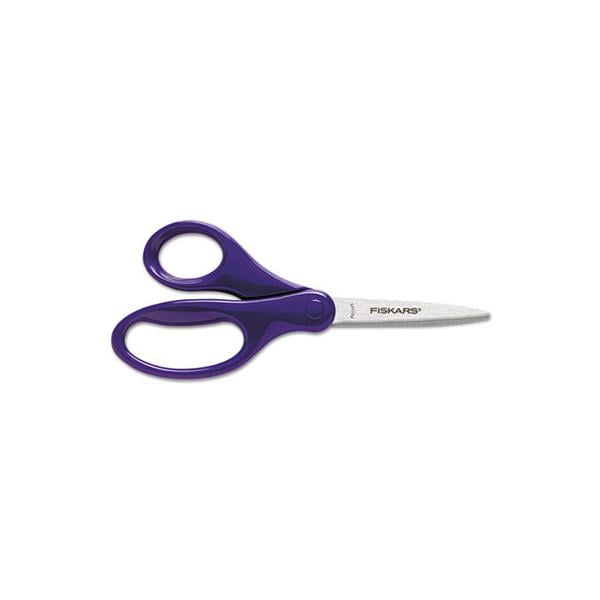 Kids/student Scissors, Pointed Tip, 7' Long, 2.75' Cut Length, Assorted Straight Handles