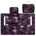 thumbnail image 3 of SEANATIVE Universal Golf Cart Seat Covers Towel Blanket, Portable UV Resistant Club Car Accessories with 4 Storage Pockets, Compatible with 2-Person Golf Carts, Skull Rose Butterfly Pattern, 3 of 7