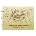 thumbnail image 1 of Handmade Personalized Retirement Party Wood Engraved Guest Book Photo Album Custom Scrapbook, 1 of 6