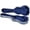Blue, variant on Crossrock ABS Molded Ukulele Hard Case-Baritone Uke Case