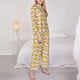 thumbnail image 3 of Balery Ducks And Pink Heart Conjunto de Pijama con Estampado para Mujer, Conjunto de Dos Piezas con Manga Larga, Ropa de Dormir Suave con Bolsillos, Pijamas Cómodos-Small, 3 of 7