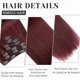 thumbnail image 3 of Extensiones de pelo con clip que quitan pelo humano real, 140 g, 40 cm, 3 of 8