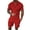 Red, variant on Mens 2 Piece Outfits Polo Shirt and Shorts Set Short Sleeve Tracksuits Casual Athletic Jogging Summer Outfits White 10(XL)