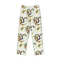 thumbnail image 6 of Uemuo Snake And Moon Pattern Men's Wide Leg Palazzo Lounge Pants with Pockets Light Weight Loose Comfy Casual Pajama Pants-Medium, 6 of 9