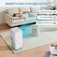 thumbnail image 2 of Portable Air Conditioners, 10,000 BTU Room AC Unit Portable With Remote Controller,Up to 450 Sq.Ft, White, 2 of 7