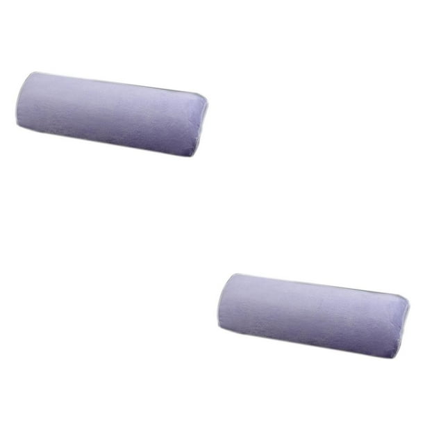 Minnieouse Cojín para reposabrazos de uñas, 1 unidad, de manicura, cojín lavable para manos, soporte para almohada, reposabrazos, violeta 2piezas
