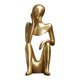 thumbnail image 1 of Moderno pensador abstracto escultura estatua Oficina gabinete estante Mesa Sosteniendo la cara, 1 of 9