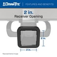 thumbnail image 2 of Fits 2018-2023 Hyundai Kona Draw-Tite Trailer Hitch Rear 76599 Class III; Square Tube Welded; 2 Inch Receiver; 2000 Pound Weight Carrying Capacity/300 Pound Tongue Weight, 2 of 5