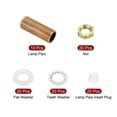 thumbnail image 3 of Unique Bargains 1/8IP Filetage 0.98' Lampe Tuyau Kit avec Rondelles Écrous Fixations Assortiment Matériel, 3 of 5