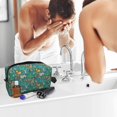 thumbnail image 5 of Goofa Jungle Animals Printed Toiletry Bag with Handle,Large Capacity Travel Makeup Cosmetic Bag for Women, Carry on Airport Airline Compliant Bag, 5 of 9