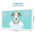 thumbnail image 2 of Naloa Dog In Bathtub Gaming Mouse Pad Large Mouse Mat Long Extended Desk Pad Non-Slip Rubber Mice Pads Stitched Edges Thin Pad (16x29.5 Inch), 2 of 8