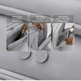 thumbnail image 6 of iFLY 36” Drop Bottom Rolling Duffel Bag with Wheels & Telescopic Handle, Gray, 6 of 19