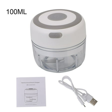 

USB Charging Crushed Fresh Chili Mini Garlic Machine Chopper For Crushed Garlic Electric Wireless 100ML / 250ML Crushed Ginger