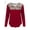 Red, variant on Long Sleeve T-Shirts for Women Leopard Print Tops Sexy Hollow Out Shirts Fall Fashion Casual Loose Irregular Hem Blouses "Red, L"