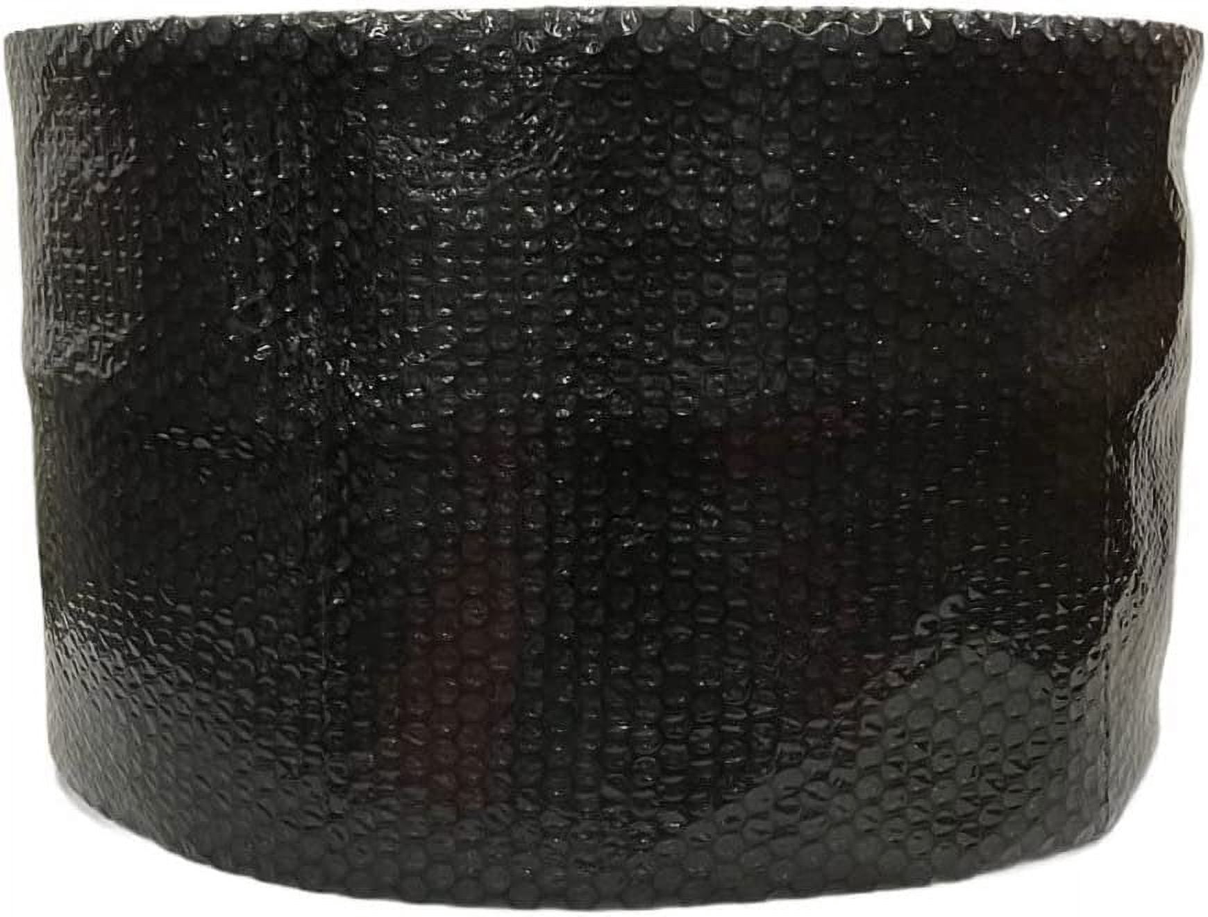 supplyhut 3/16'' Small Bubble Cushioning Wrap Black Roll 250' x 12'' 250FT Perf 12''