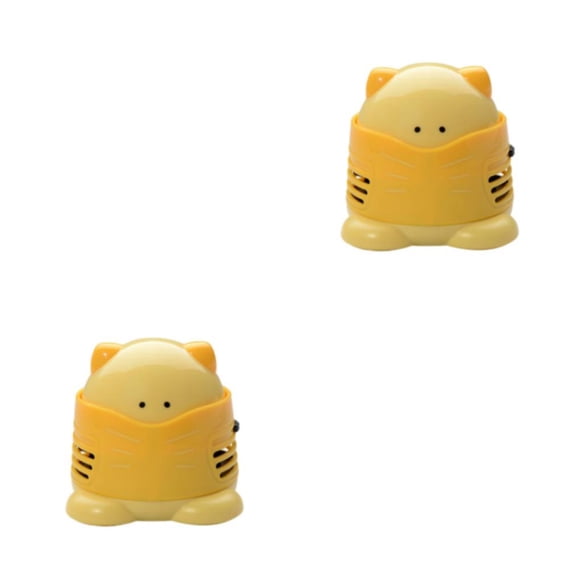 Bearachild Cat Desktop vacío teclado colector de polvo removedor de papel más rápido Picker taladro herramienta pintura puntada bordado Amarillo 2piezas