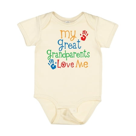 

Inktastic My Great Grandparents Love Me Boys or Girls Baby Bodysuit