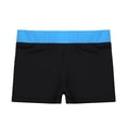 thumbnail image 4 of CHICTRY Girls Stretchy Gymnastic Sports Shorts Running Cycling Shorts Activewear Sky Blue&Black 6, 4 of 6