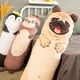 thumbnail image 1 of New Huggable Lovely Long Animals Plush Pillow Stuffed Cute Sharpei Dog Grey Elephant Pig Crocodile Sloth Penguin Toys Pillows zhangmengya LED, 1 of 2