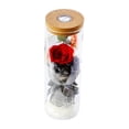 thumbnail image 1 of Rosa real conservada en botella de vidrio LED yeacher, 1 of 8