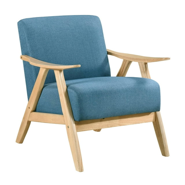 Lexicon Damala Fauteuil d'Appoint en Tissu Texturé Bleu