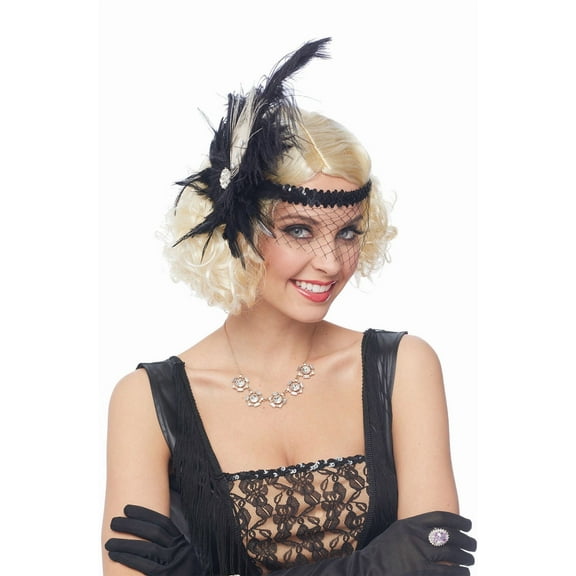 Deluxe Flapper Feather Headpiece