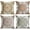 Luxury Mandala, variant on Throw Pillow Covers, Retro Brown Rustic Cowhide Print Home Decor Set of 4 Pillow Cases, 18 X 18 inches Sofa Cushion Couch Sofa Pillowcases Decorative