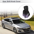 thumbnail image 2 of Unique Bargains 1 Pc Universal Gear Shift Knob Cover Automotive Manual Stick Shifting Handle Protector Flower Hoodie Style Black,Light Purple Polyester, 2 of 7