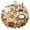 Fall Autumn Road Pumpkins, variant on Fall Football and Autumn Leaves Pattern Round Tablecloth 60" X 60",Wrinkle Wipeable Table Cloth for Kitchen Dining Room Picnic Patio Party