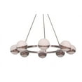 thumbnail image 2 of 8 Light Curcle Cut Shade Globe Pendant Mid Century Brass Sputnik chandelier light Fixture, 2 of 8