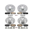 thumbnail image 3 of PowerStop Front and Rear Z23 Evolution Sport Carbon-Fiber Ceramic Brake Pad and Drilled & Slotted Rotor Kit Fits: LEXUS TOYOTA Select Models K2822, 3 of 10