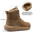 thumbnail image 4 of NORTIV 8 Men's Waterproof Tactical Work Boots Cushion Sole Lightweight Leather Combat Boots with Arch Support Non-Slip Military Motorcycle Hiking Boots HydroRange, 4 of 10
