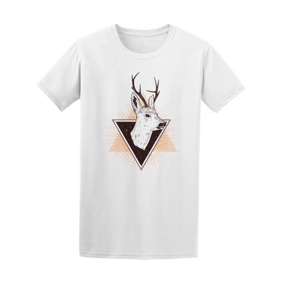 Triangle Deer Hipster Art Tee Men's -Image by Shutterstock