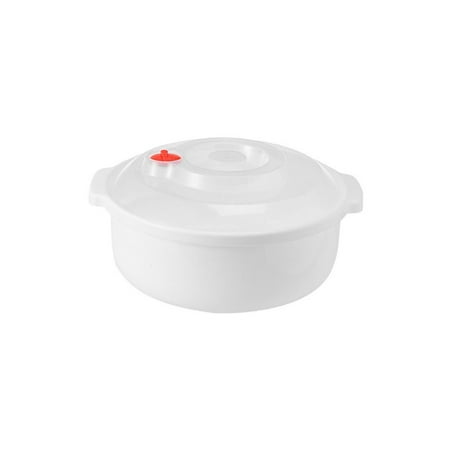 

GHOONEY White Thickened Plastic Soup Bowl Household Use Winter Insulation Dish Cover